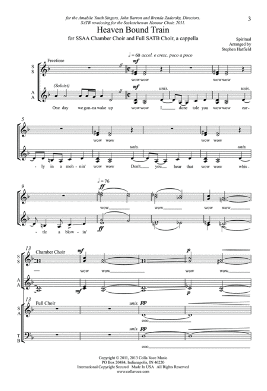 Heaven Bound Train 4-Part scores gallery preview page 3