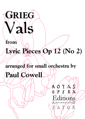 GRIEG Vals (Waltz) arranged for small orchestra