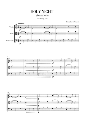Silent Night (String Trio - Vln., Vla., Cello)