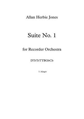 Book cover for Suite No. 1 - 3. Adagio for Recorder