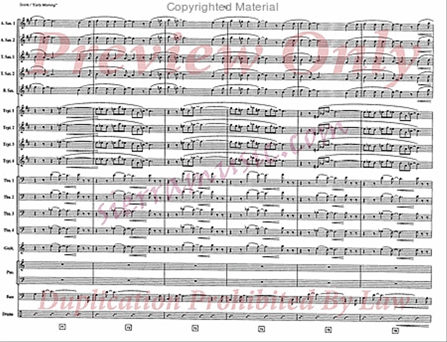 Early Morning (African Sunrise) Big Band scores gallery preview page 13