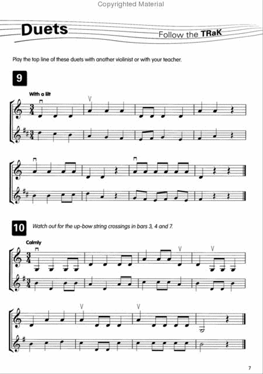 Right@Sight for Violin, Grade 1 [incl. CD] Violin scores gallery preview page 3