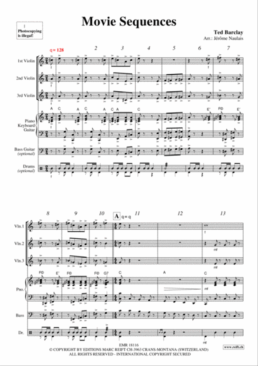 Movie Sequences Violin scores gallery preview page 3