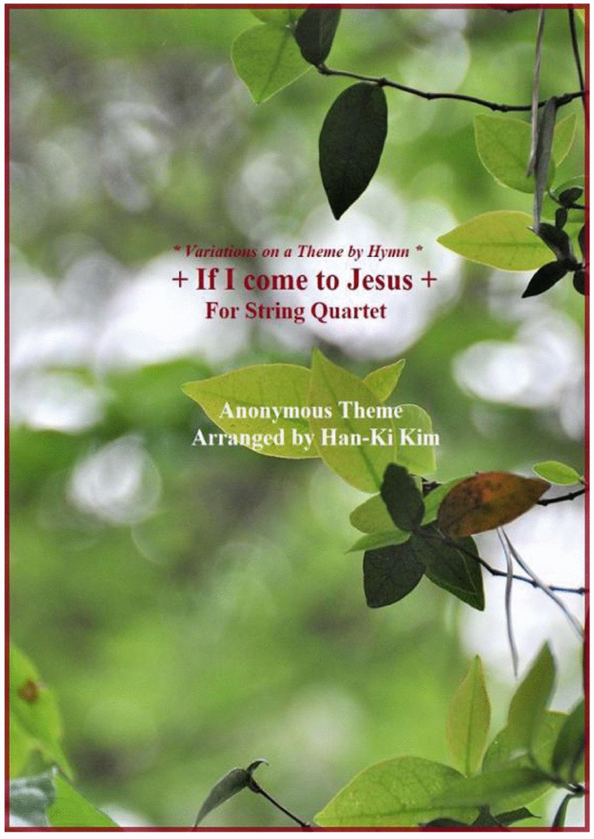 If I come to Jesus (For String Quartet) image number null