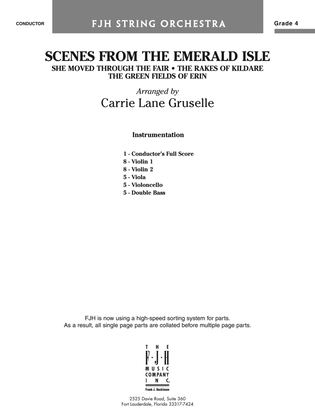 Book cover for Scenes from the Emerald Isle: Score