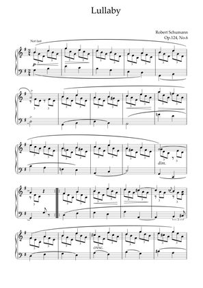 Lullaby - Op.124, No. 6