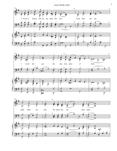 Lead, Kindly Light (SATB) image number null