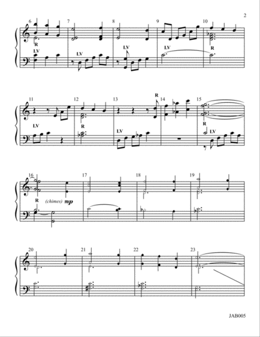 Fantasy on a Bavarian Christmas Carol Handbell Choir scores gallery preview page 2