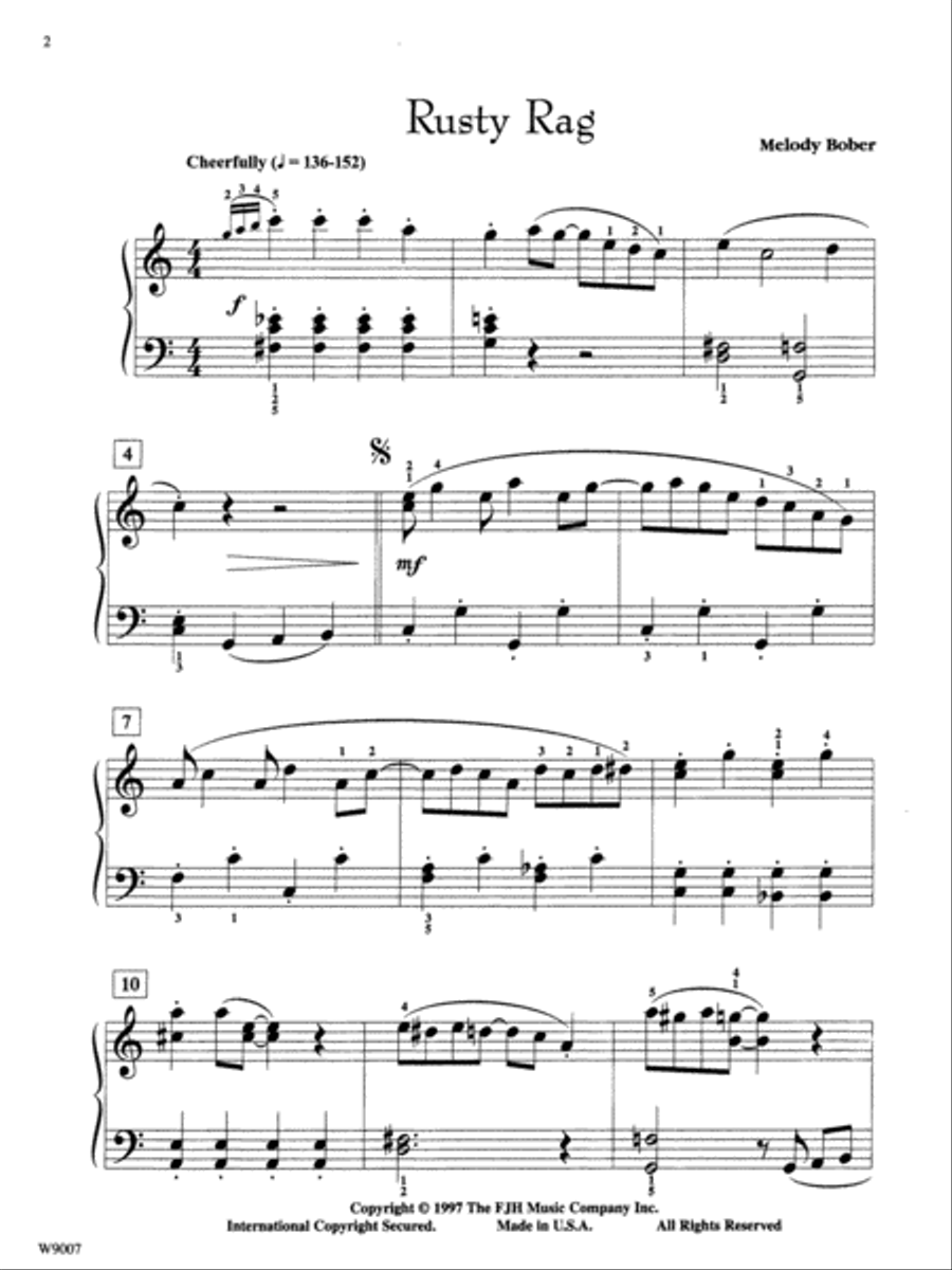 Rusty Rag Piano Solo scores gallery preview page 2