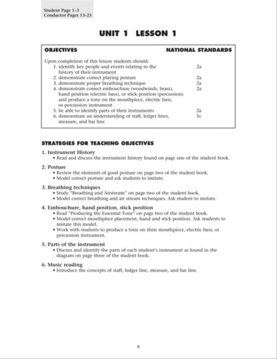 Essential Elements for Band, Book 1 – Teacher Resource Kit with CD-ROM Concert Band Methods scores gallery preview page 3
