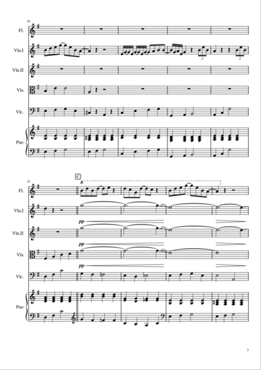 You're Gonna Live Forever In Me Flute scores gallery preview page 4