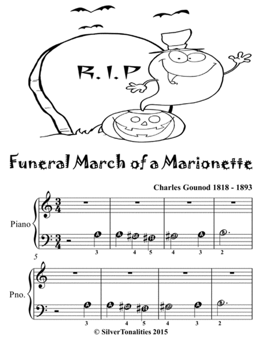 Funeral March of a Marionette Beginner Piano Sheet Music 2nd Edition