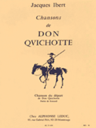 Book cover for Chansons De Don Quichotte No. 1 - Chanson Du Depart