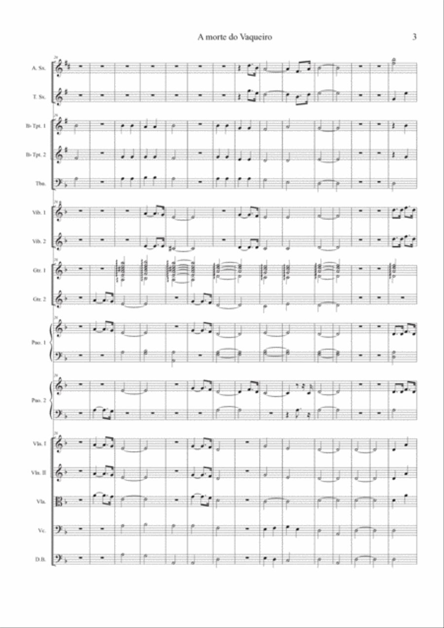 A Morte Do Vaqueiro A Morte Do Vaqueiro Chamber Orchestra scores gallery preview page 3