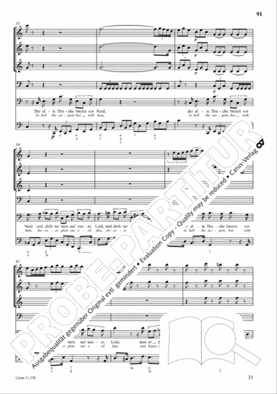The Complete Sacred Vocal Works (Das geistliche Vokalwerk) Voice scores gallery preview page 92
