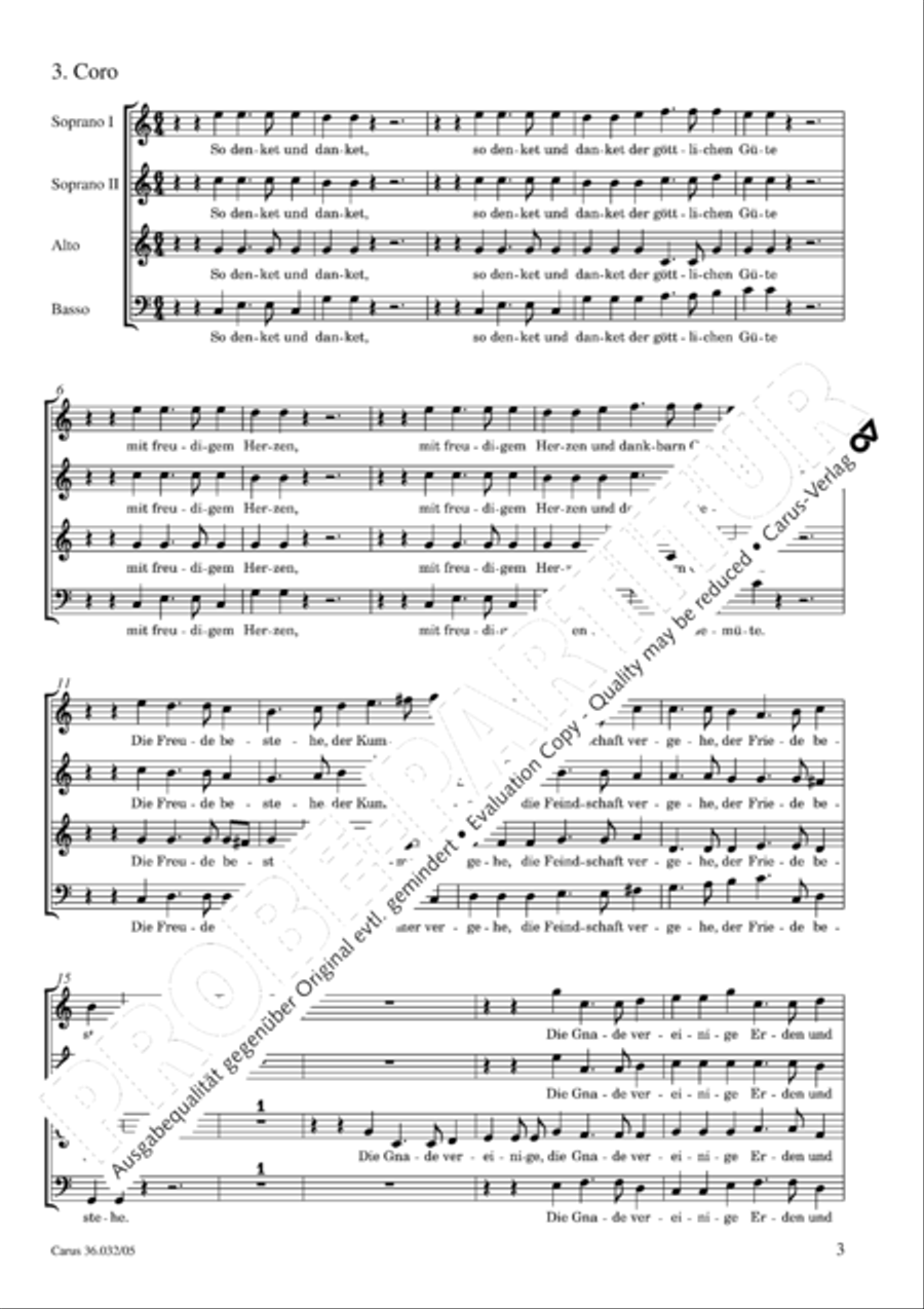 Erfreue dich, Erde Choir scores gallery preview page 4