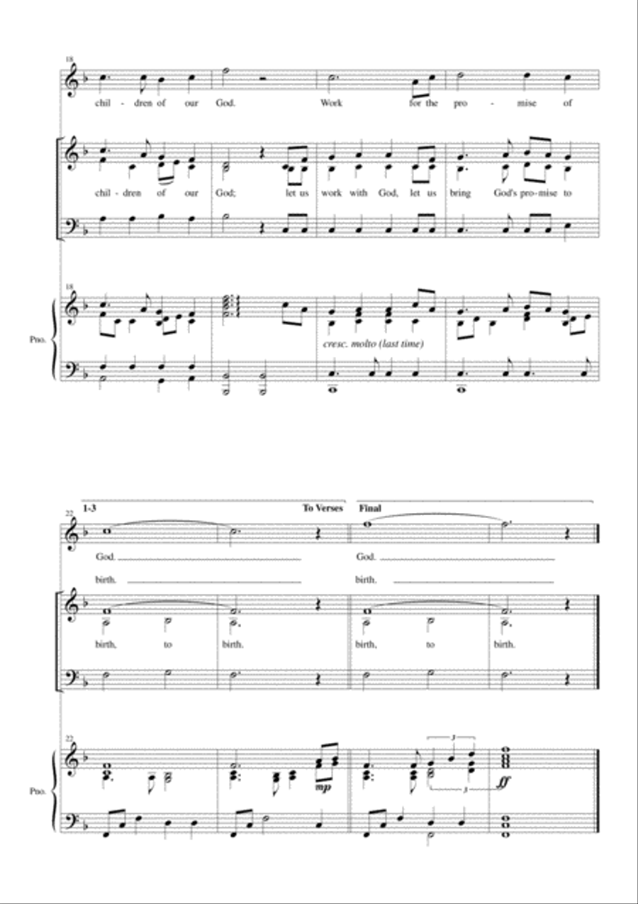 Let Us Work with God 3-Part scores gallery preview page 4