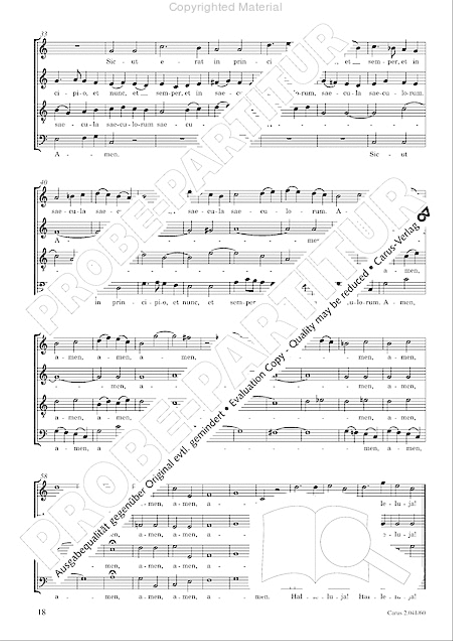 Motets and arias for choirs collected and edited by Johann Adam Hiller, vol. 6 Voice Solo scores gallery preview page 19