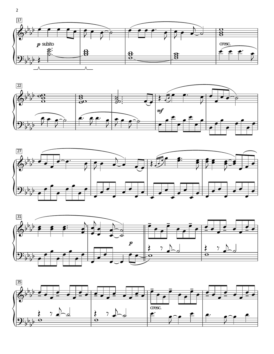Clocks [Classical version] (arr. Phillip Keveren) Piano Solo scores gallery preview page 2