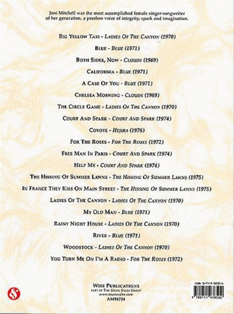 The Very Best Of Joni Mitchell Piano, Vocal, Guitar scores gallery preview page 2