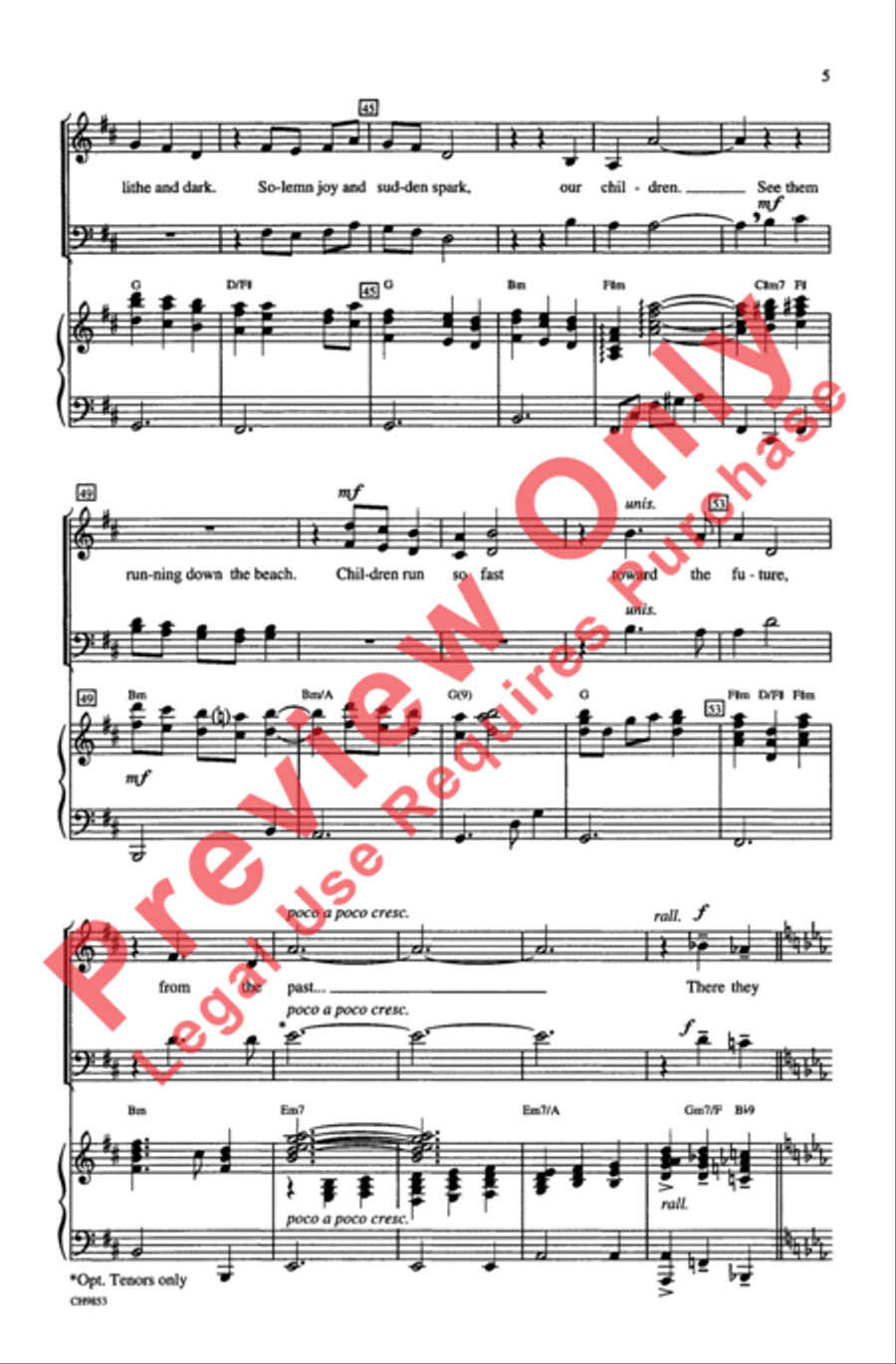 Our Children (from Ragtime The Musical) 4-Part scores gallery preview page 5