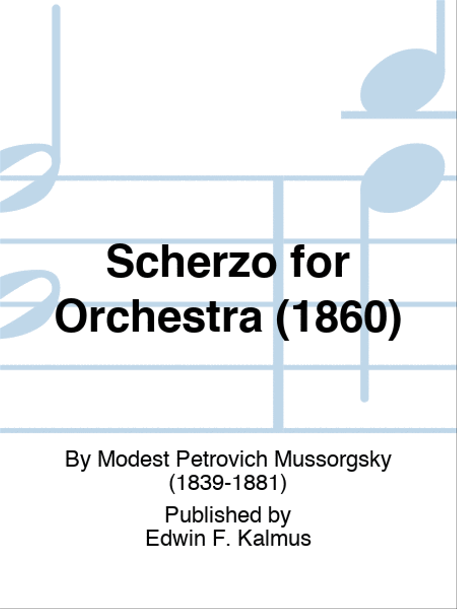 Scherzo for Orchestra (1860) Orchestra scores gallery preview page 1