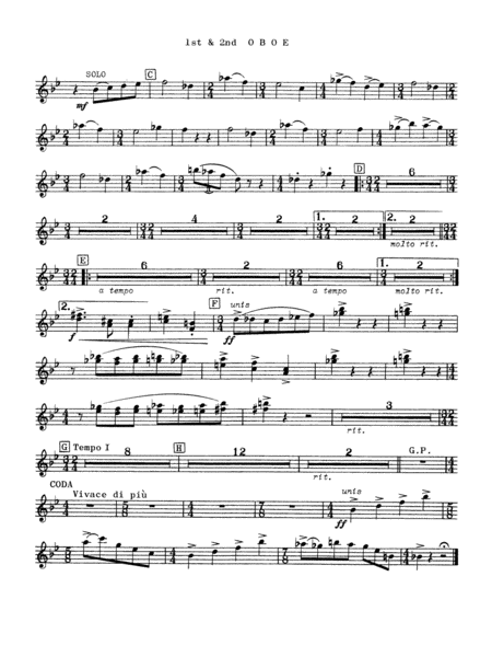 Third Suite (I. March, II. Waltz, III. Rondo): Oboe