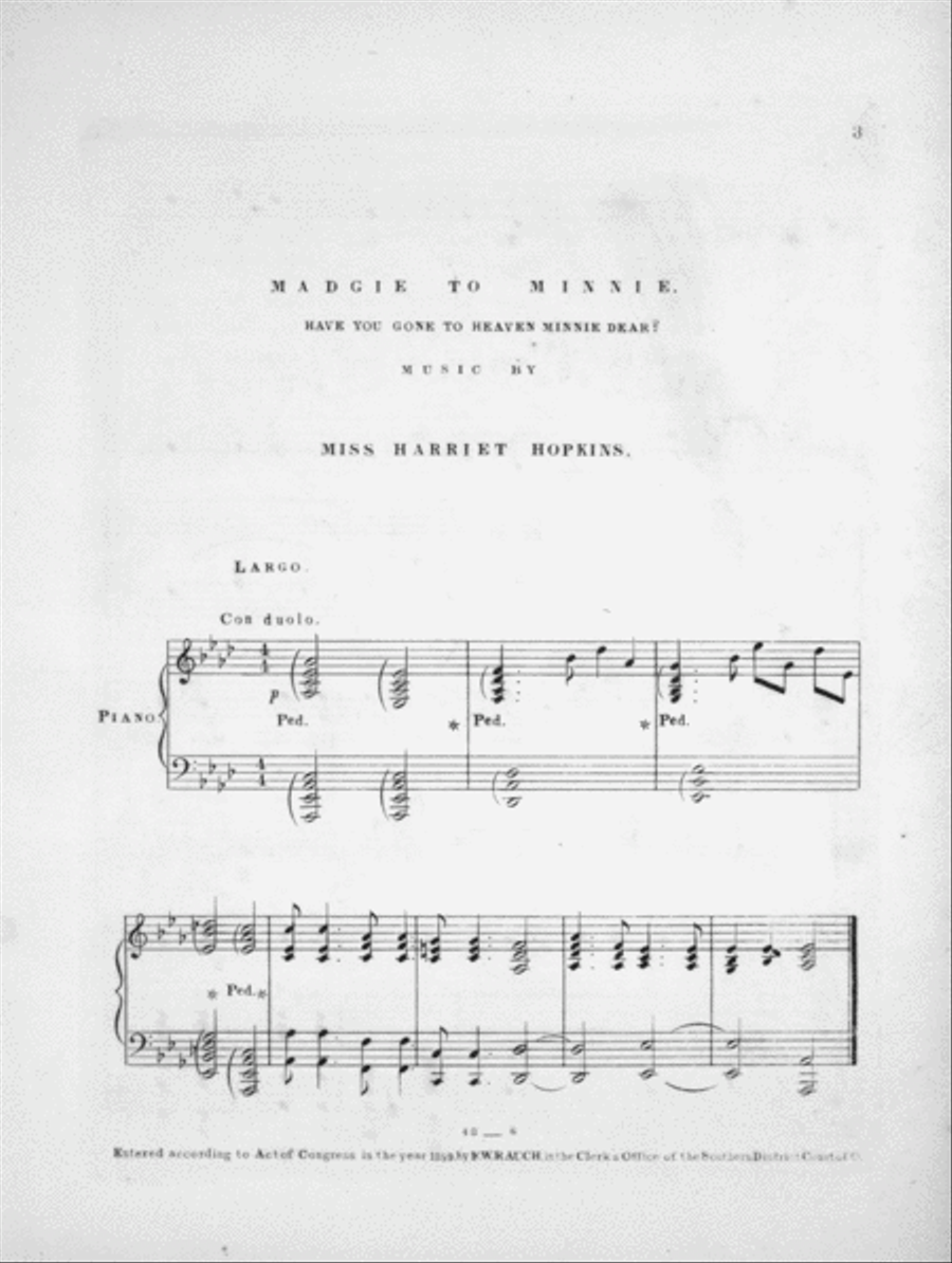 Madgie to Minnie. Have You Gone to Heaven, Minnie Dear? Duet Voice scores gallery preview page 2