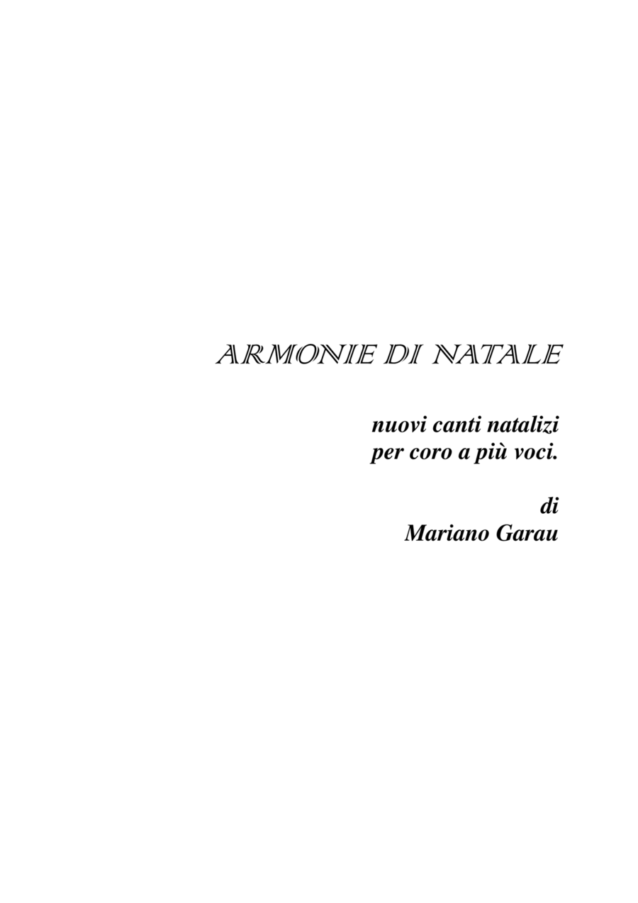ARMONIE DI NATALE - Mariano Garau Choir scores gallery preview page 1