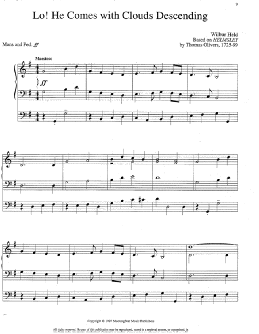 Four Advent Hymn Preludes, Set 1 Organ scores gallery preview page 3