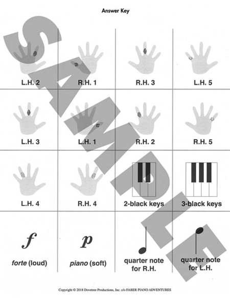 My First Piano Adventure® Flashcard Sheets