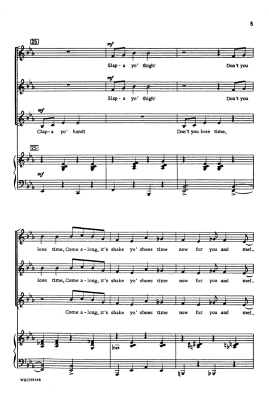 Clap Yo' Hands Choir scores gallery preview page 4