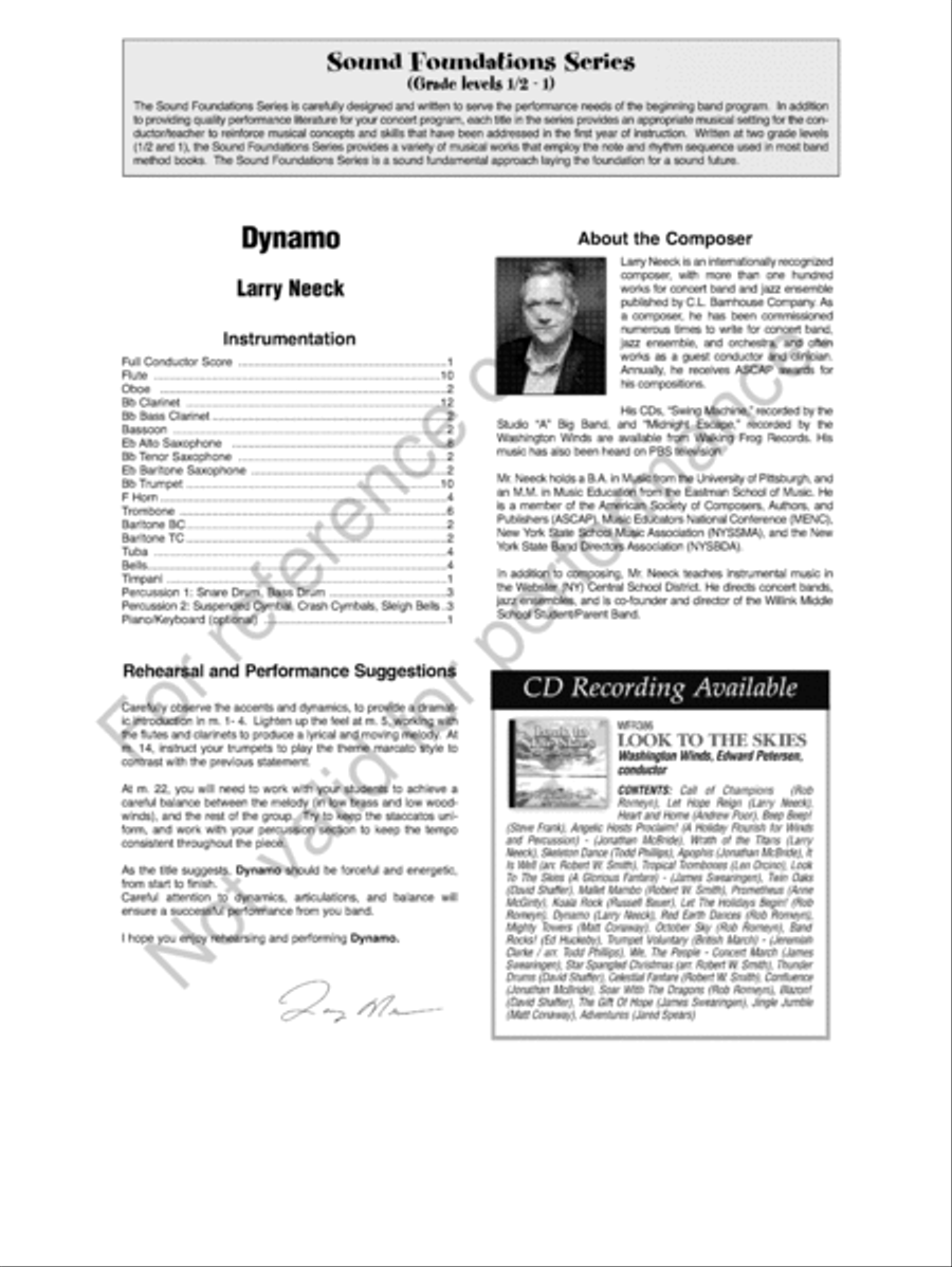 Dynamo Concert Band scores gallery preview page 3
