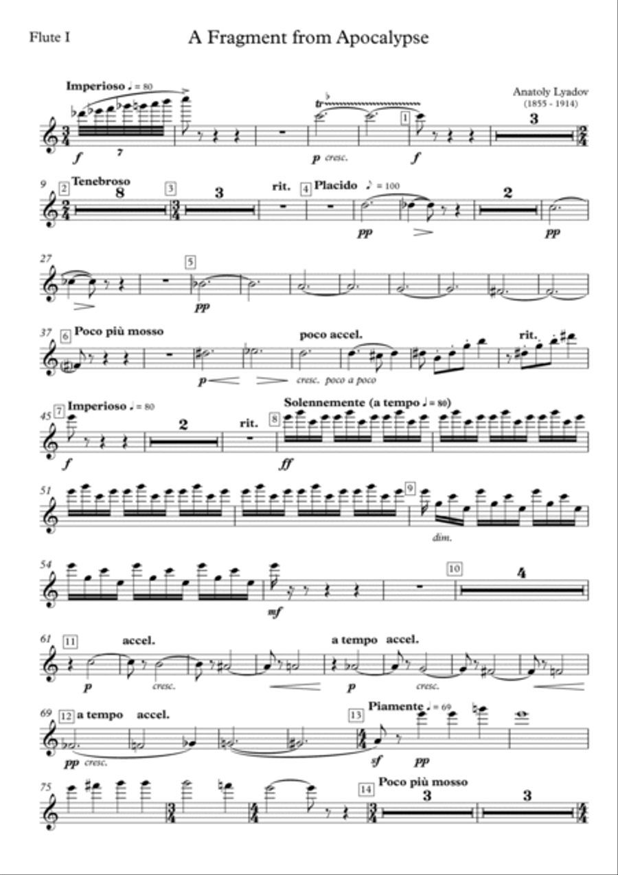 A Fragment from Apocalypse Full Orchestra scores gallery preview page 4