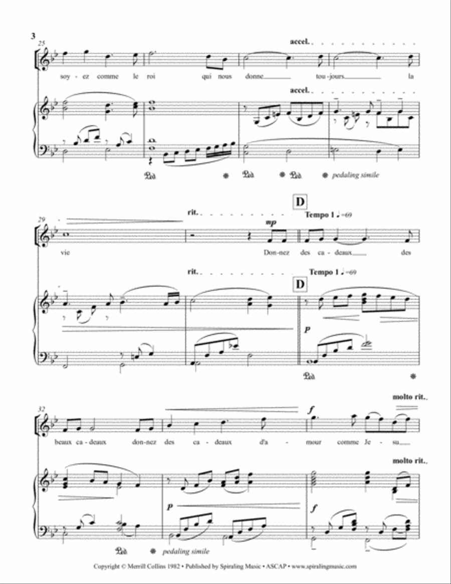 Soyez Gentille Piano Vocal Score in Bb Voice scores gallery preview page 4