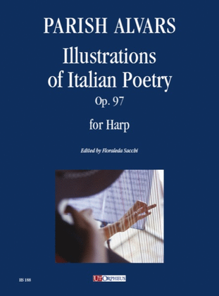 Book cover for Illustrations of Italian Poetry Op. 97 for Harp