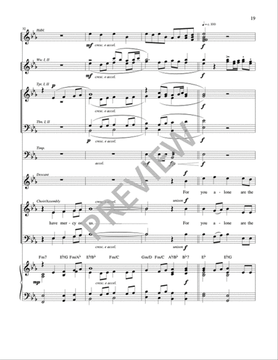 Mass of Wisdom - Full Score 4-Part scores gallery preview page 7