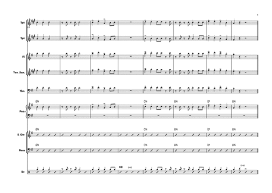 Jingle Bells Large Ensemble scores gallery preview page 5