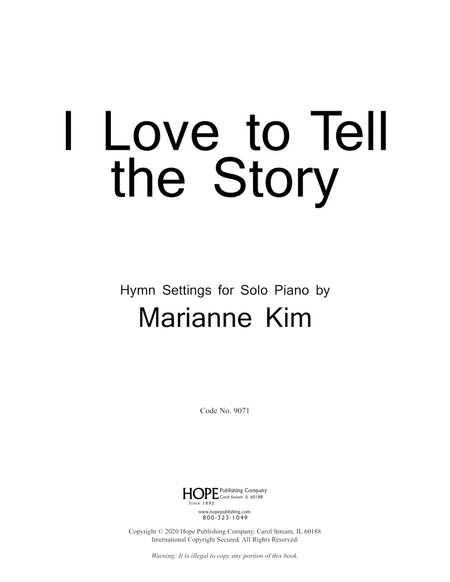 I Love To Tell the Story-Digital Download