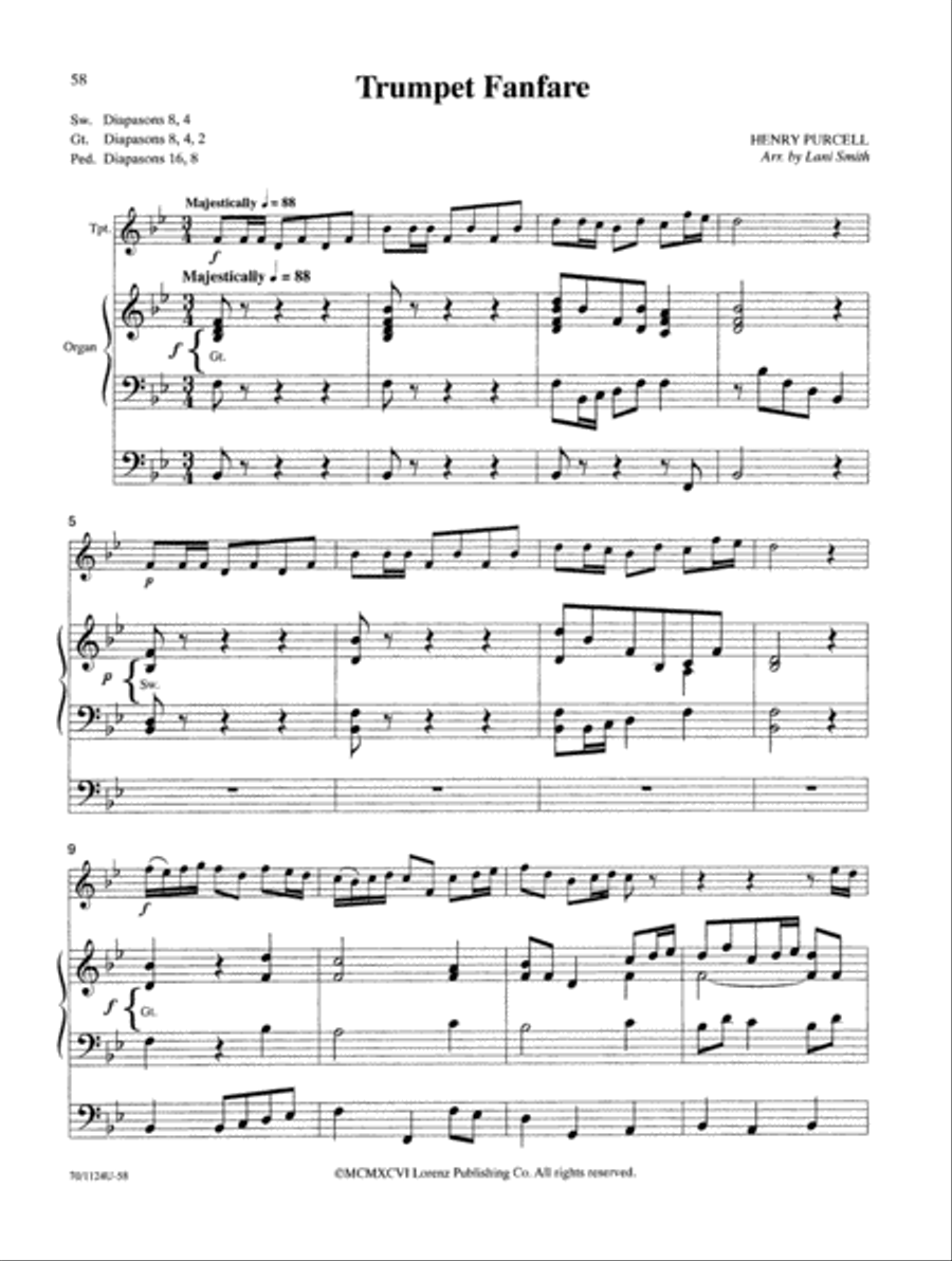 Wedding Classics for Trumpet and Organ Trumpet scores gallery preview page 31