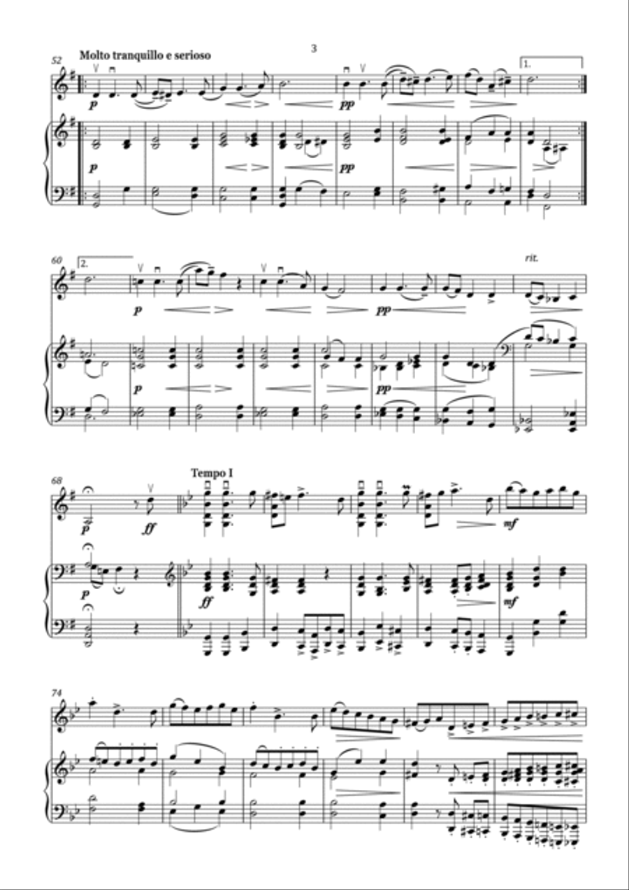 Bohm - Sarabande in G Minor - Intermediate Violin Solo scores gallery preview page 4