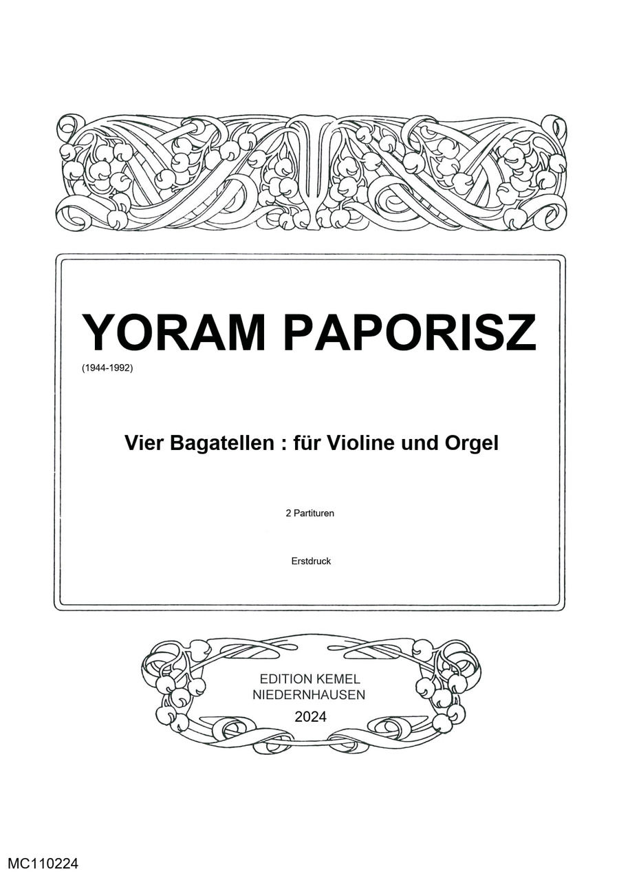 Vier Bagatellen Violin scores gallery preview page 1