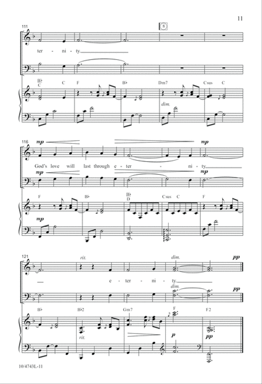 His Love for Me 4-Part scores gallery preview page 11