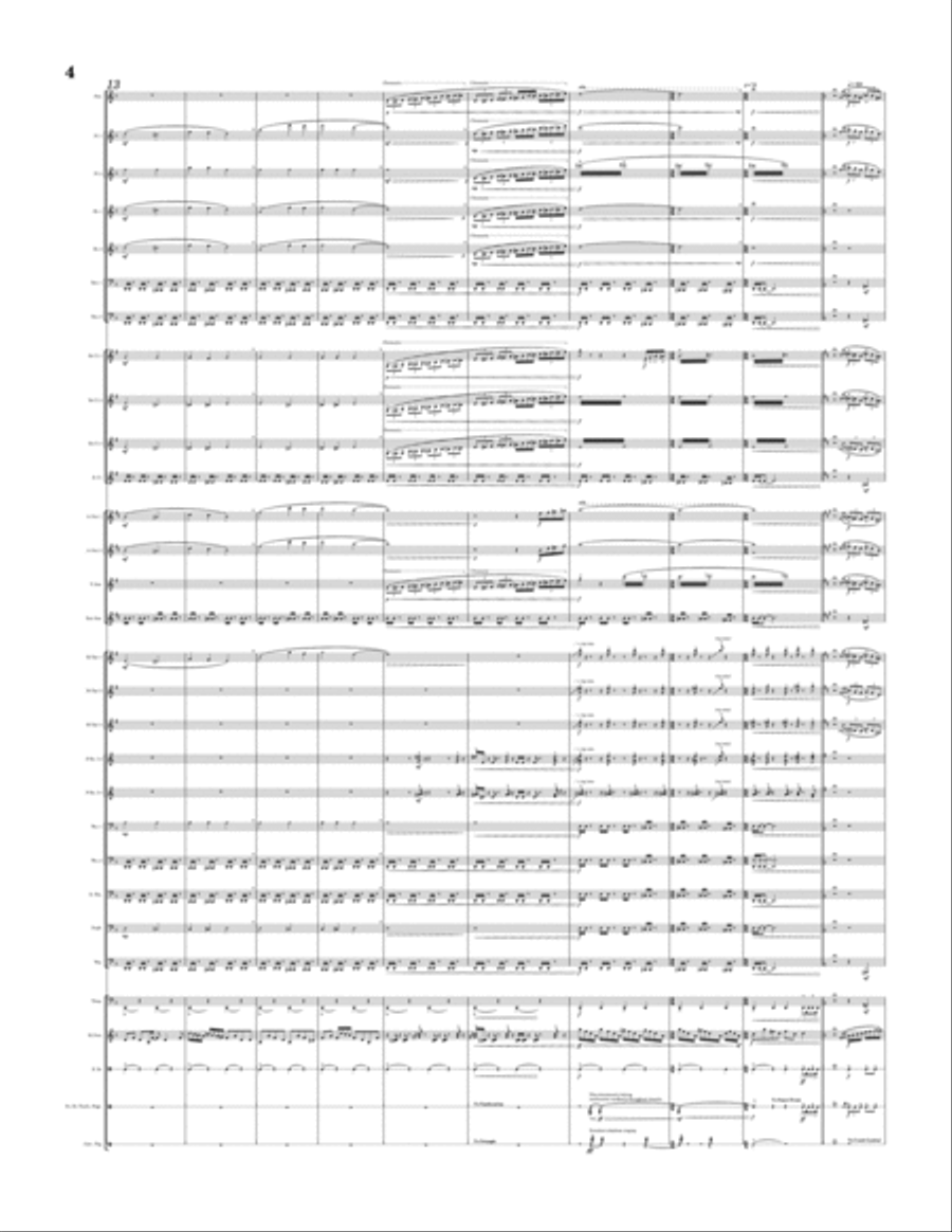 Clashing Destinies Concert Band scores gallery preview page 4