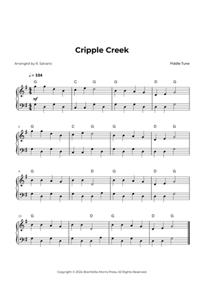 Cripple Creek - Easy Piano