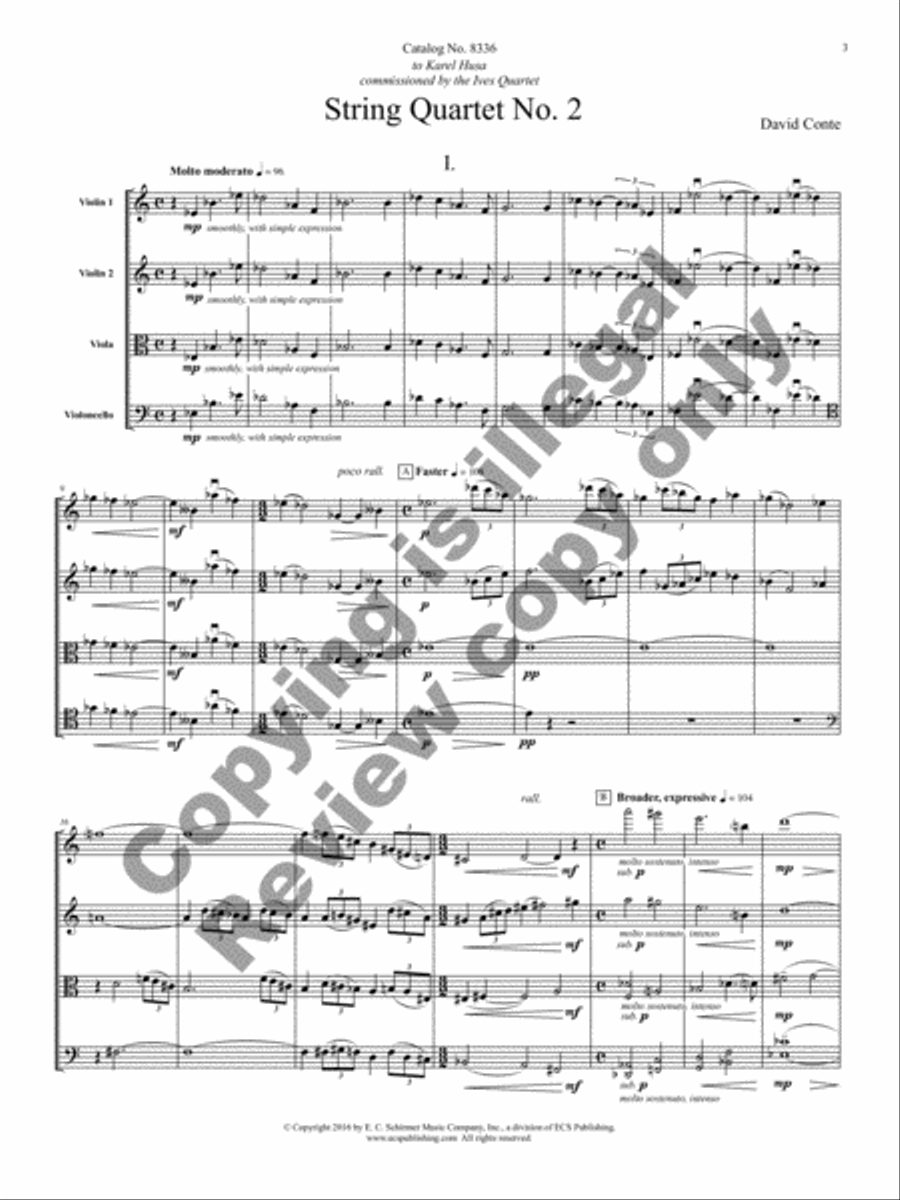 String Quartet No. 2 String Quartet No. 2 String Quartet scores gallery preview page 24