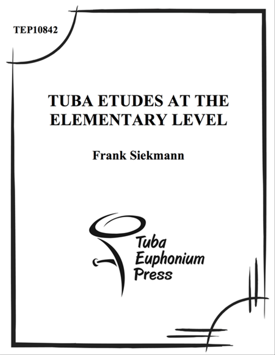 Tuba Etudes at the Elementary Level Tuba scores gallery preview page 1