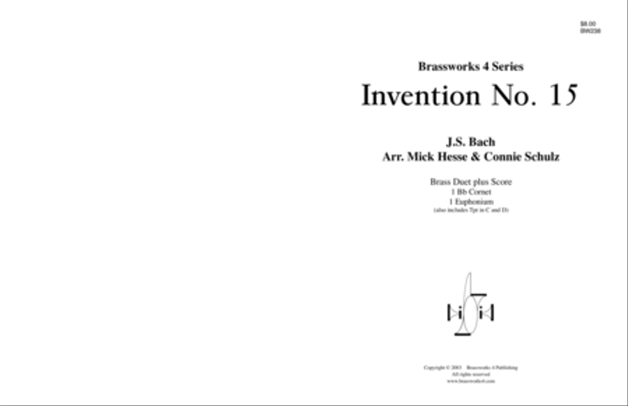 Invention No.15 Invention No.15 Brass Duet scores gallery preview page 1