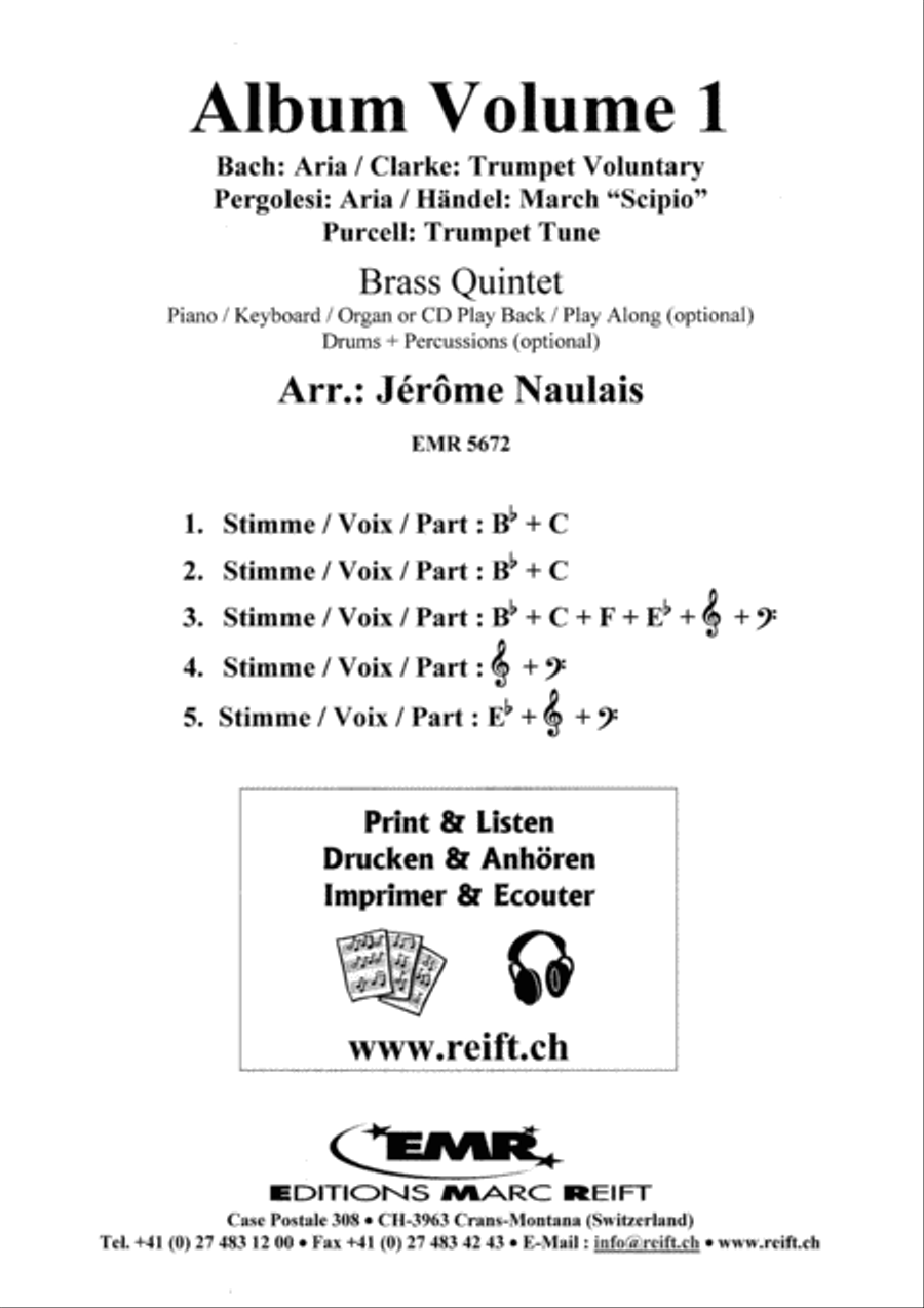 Album Volume 1 Brass Band scores gallery preview page 2
