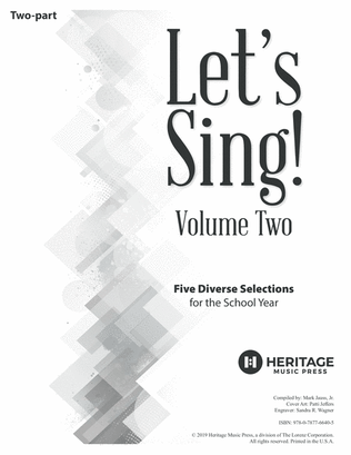 Book cover for Let's Sing! Volume Two